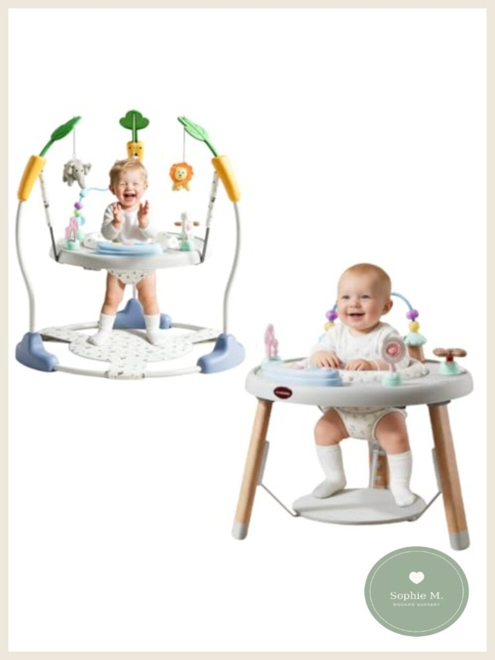 4-Stage Convertible Baby Jumper Bouncer Montessori Activity Center